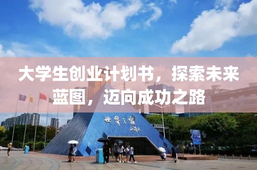 大学生创业计划书，探索未来蓝图，迈向成功之路