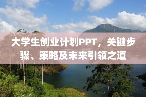 大学生创业计划PPT，关键步骤、策略及未来引领之道