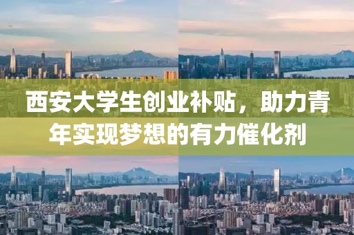 西安大学生创业补贴，助力青年实现梦想的有力催化剂