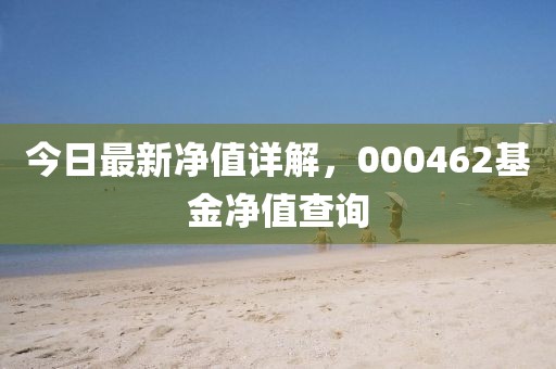 今日最新净值详解，000462基金净值查询