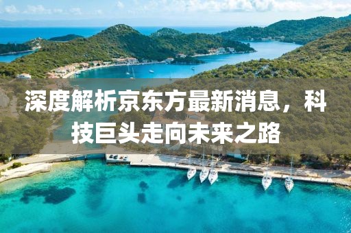 深度解析京东方最新消息，科技巨头走向未来之路