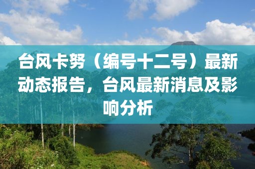 台风卡努（编号十二号）最新动态报告，台风最新消息及影响分析