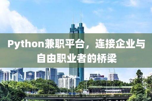 Python兼职平台，连接企业与自由职业者的桥梁